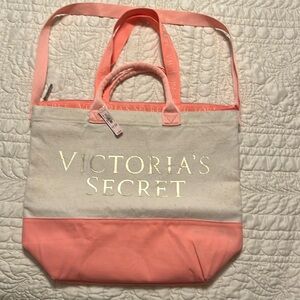 Victorias Secret dual bag. NWT canvas outer/cooler inner bags